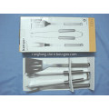 Stainless Steel 3-Piece BBQ Tool Set